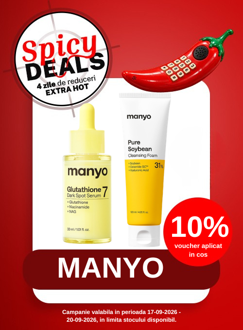 Promotie cu voucher aplicat in cos 10% la Manyo - Spicy Deals