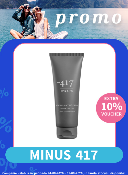 Promotie cu voucher aplicat in cos 10% la Minus 417