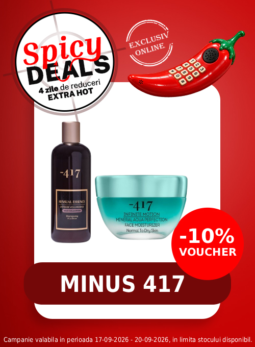 Spicy Deals cu voucher aplicat in cos 10% la Minus 417