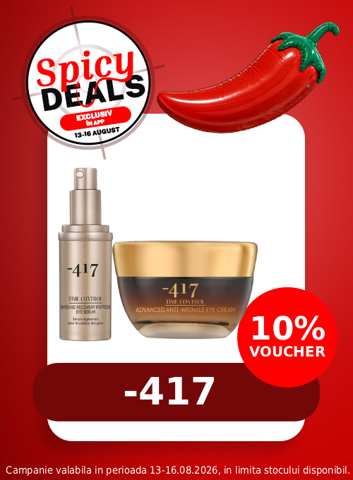 Promotie cu voucher aplicat in cos 10% la Minus 417 - Spicy Deals Exclusiv in Aplicatie