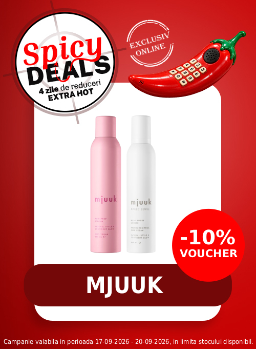 Spicy Deals cu voucher aplicat in cos 10% la Mjuuk
