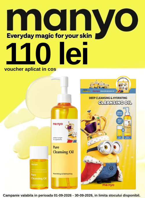Promotie cu voucher aplicat in cos 110 lei la Manyo