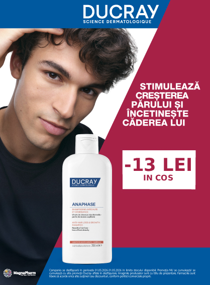 Promotie cu voucher aplicat in cos 13 lei la Ducray