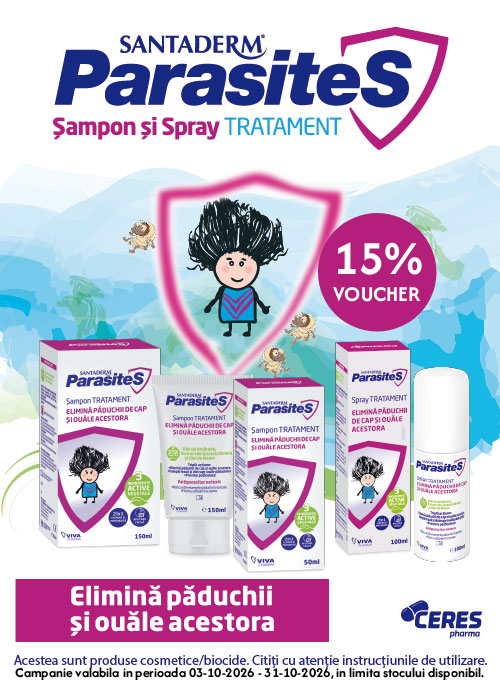 Promotie cu voucher aplicat in cos 15% la Parasites