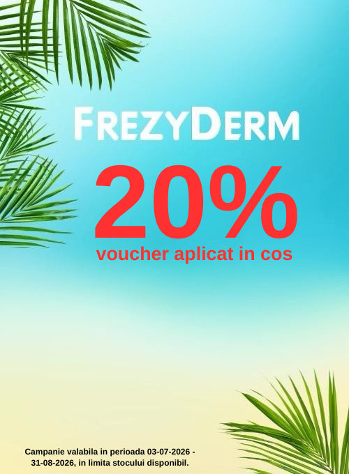 Promotie cu voucher aplicat in cos 20% la Frezyderm