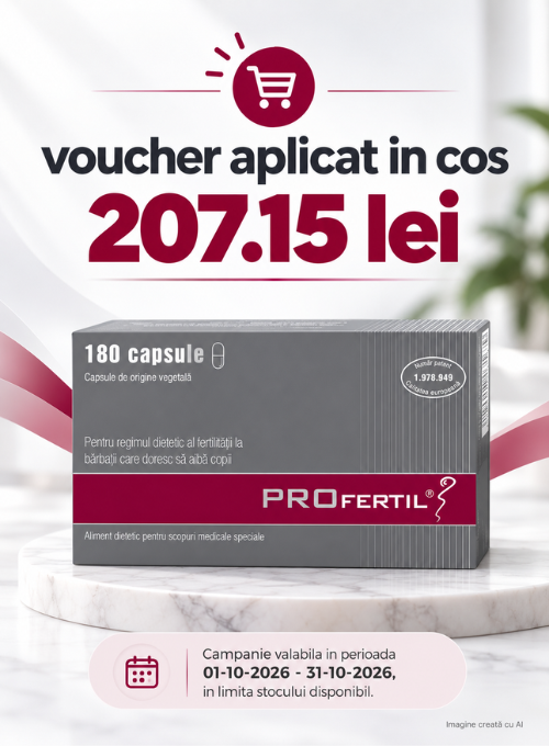 Promotie cu voucher aplicat in cos 207.15 lei la Lenus Pharma