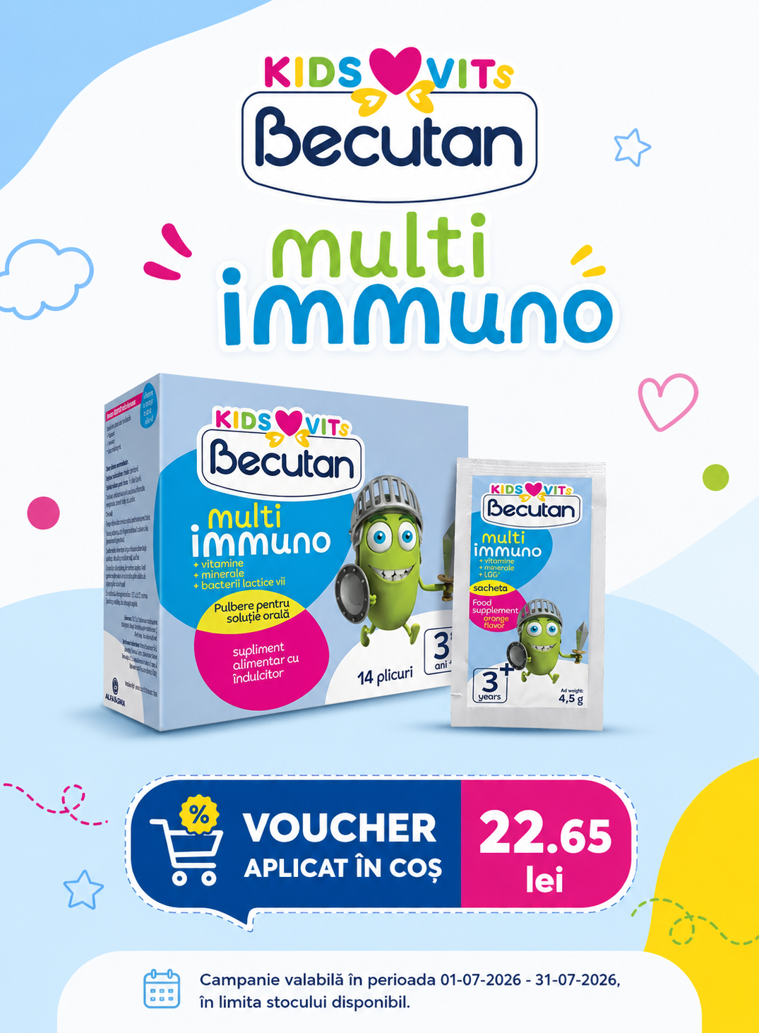 Promotie cu voucher aplicat in cos 22.65 lei la Becutan