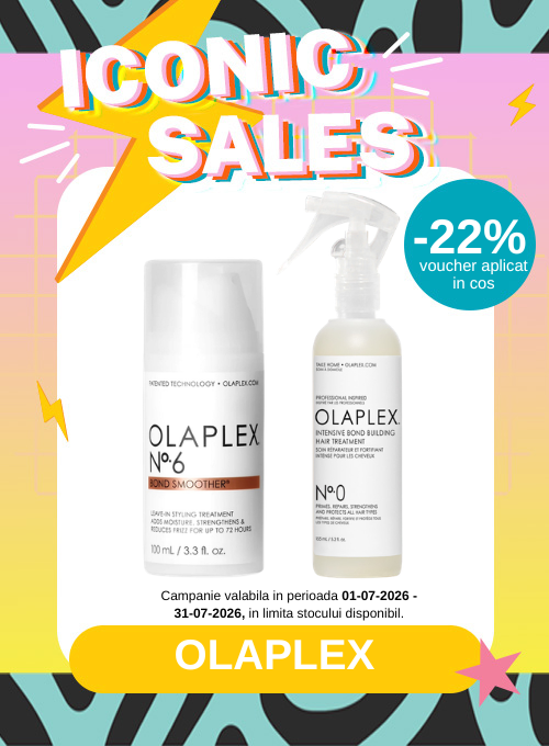 Promotie cu voucher aplicat in cos 22% la Olaplex - Iconic Sales