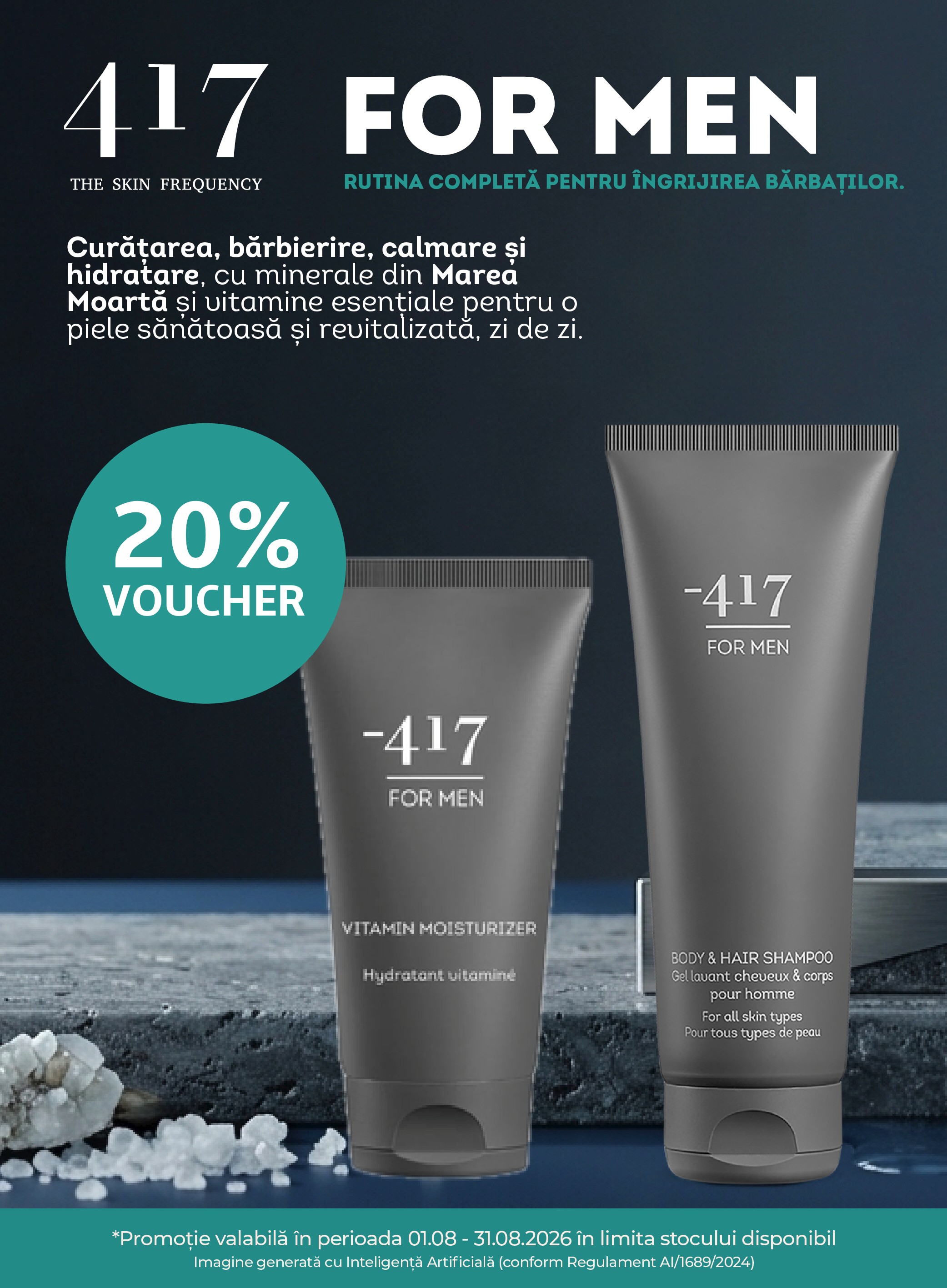 Promotie cu voucher aplicat in cos 25% la Minus 417