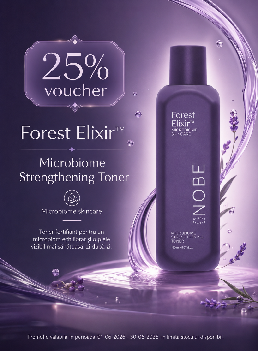 Promotie cu voucher aplicat in cos 25% la Nobe