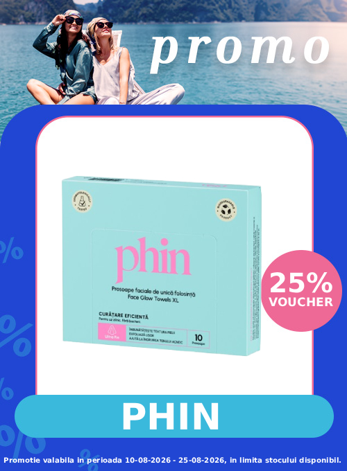 Promotie cu voucher aplicat in cos 25% la Phin