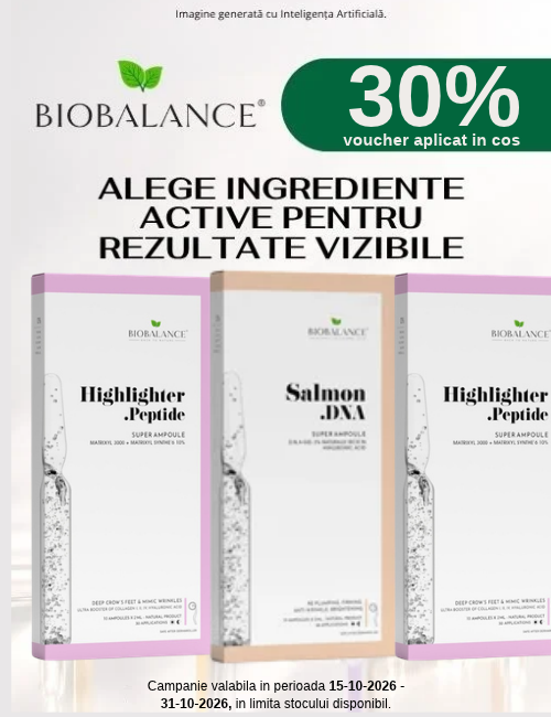 Promotie cu voucher aplicat in cos 30% la Bio Balance