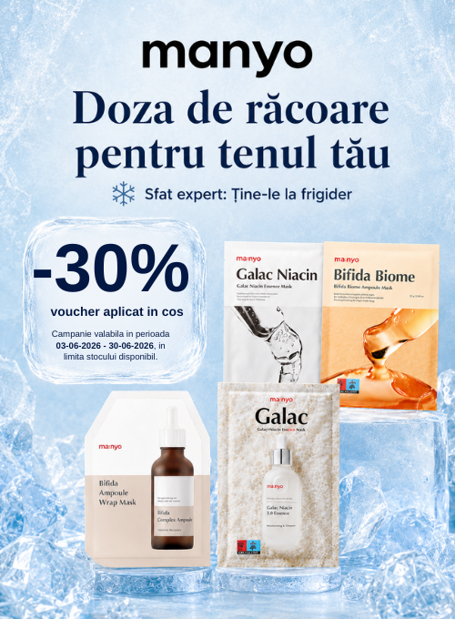 Promotie cu voucher aplicat in cos 30% la Manyo