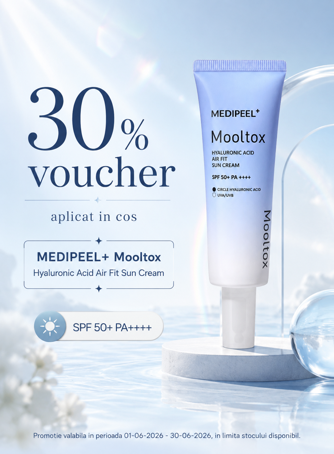 Promotie cu voucher aplicat in cos 30% la Medi-Peel