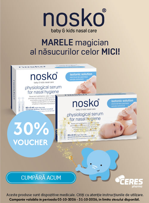 Promotie cu voucher aplicat in cos 30% la Nosko
