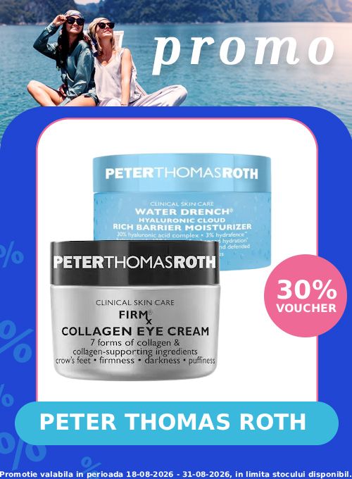 Promotie cu voucher aplicat in cos 30% la Peter Thomas Roth