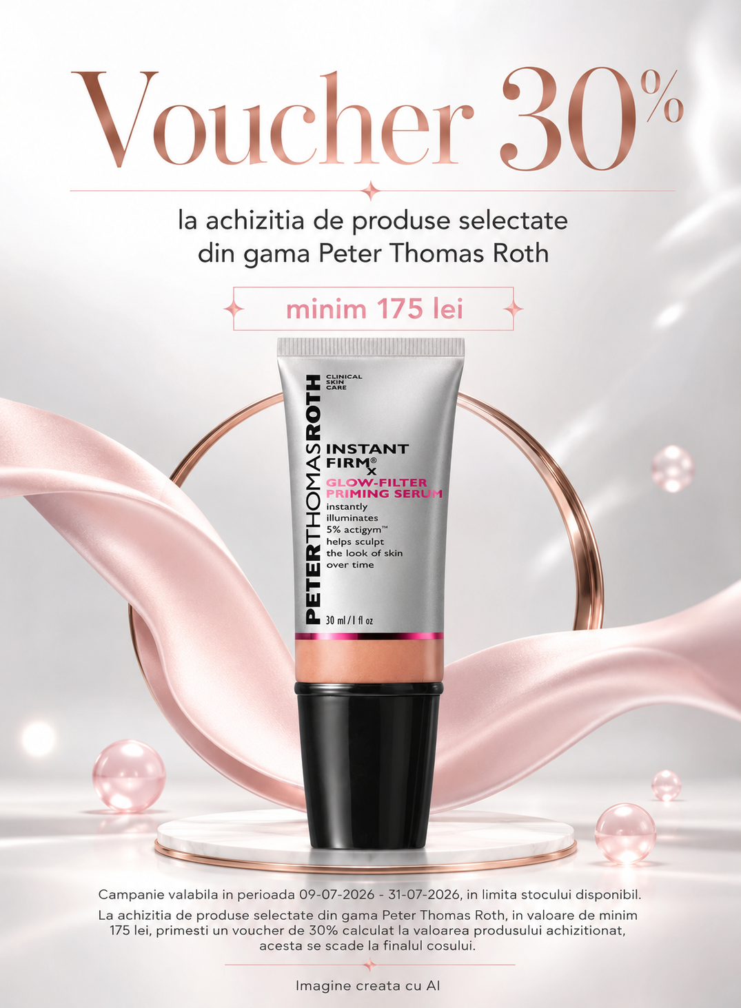 Promotie cu voucher aplicat in cos 30% la Peter Thomas Roth