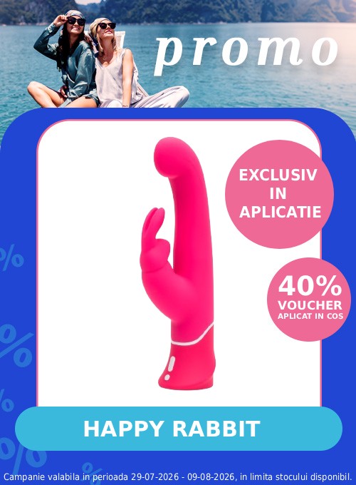 Promotie cu voucher aplicat in cos 40% la Happy Rabbit Exclusiv in Aplicatie