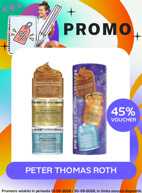 Promotie cu voucher aplicat in cos 45% la Peter Thomas Roth