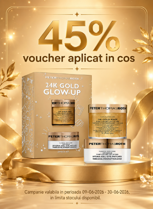 Promotie cu voucher aplicat in cos 45% la Peter Thomas Roth