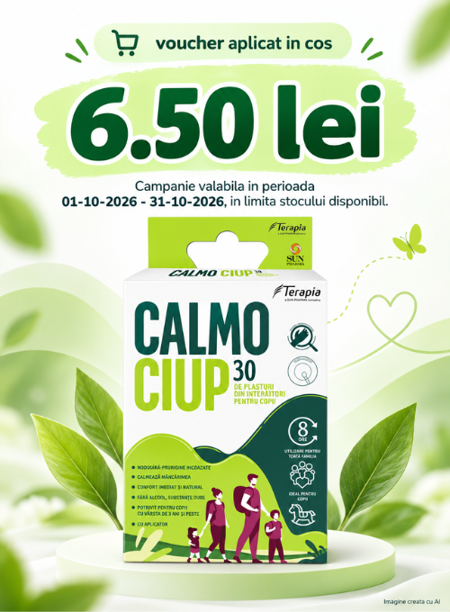 Promotie cu voucher aplicat in cos 6.50 lei la Terapia