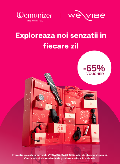 Promotie cu voucher aplicat in cos 65% la Womanizer Exclusiv in Aplicatie