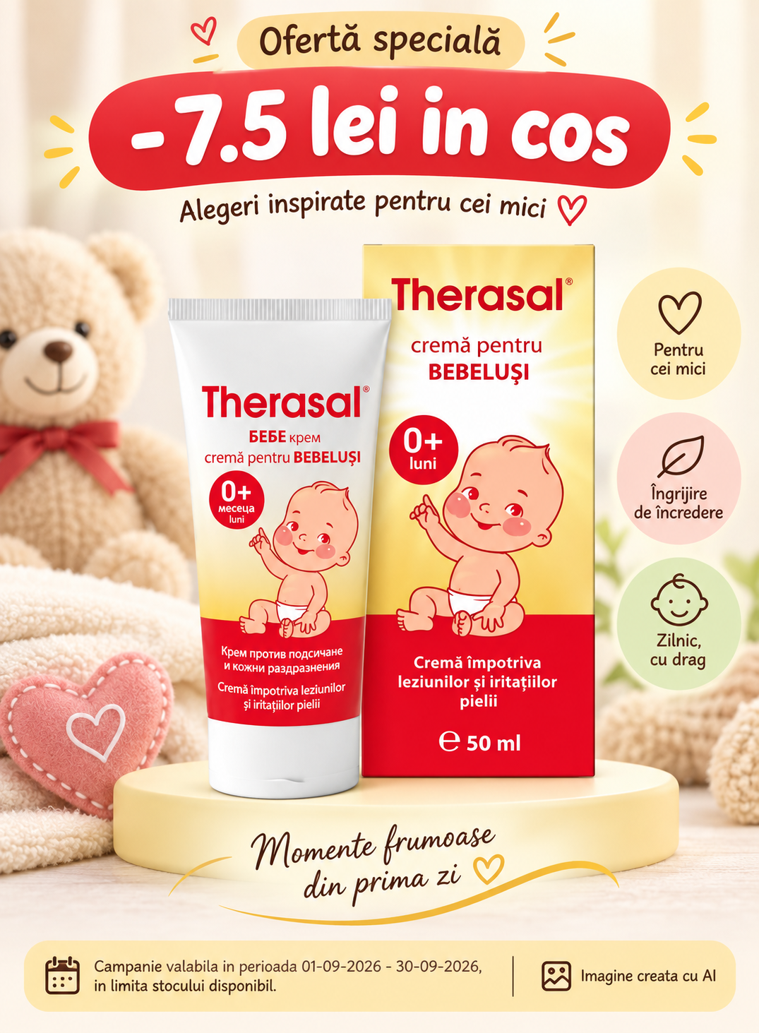 Promotie cu voucher aplicat in cos 7.5 lei la Vedra - Therasal