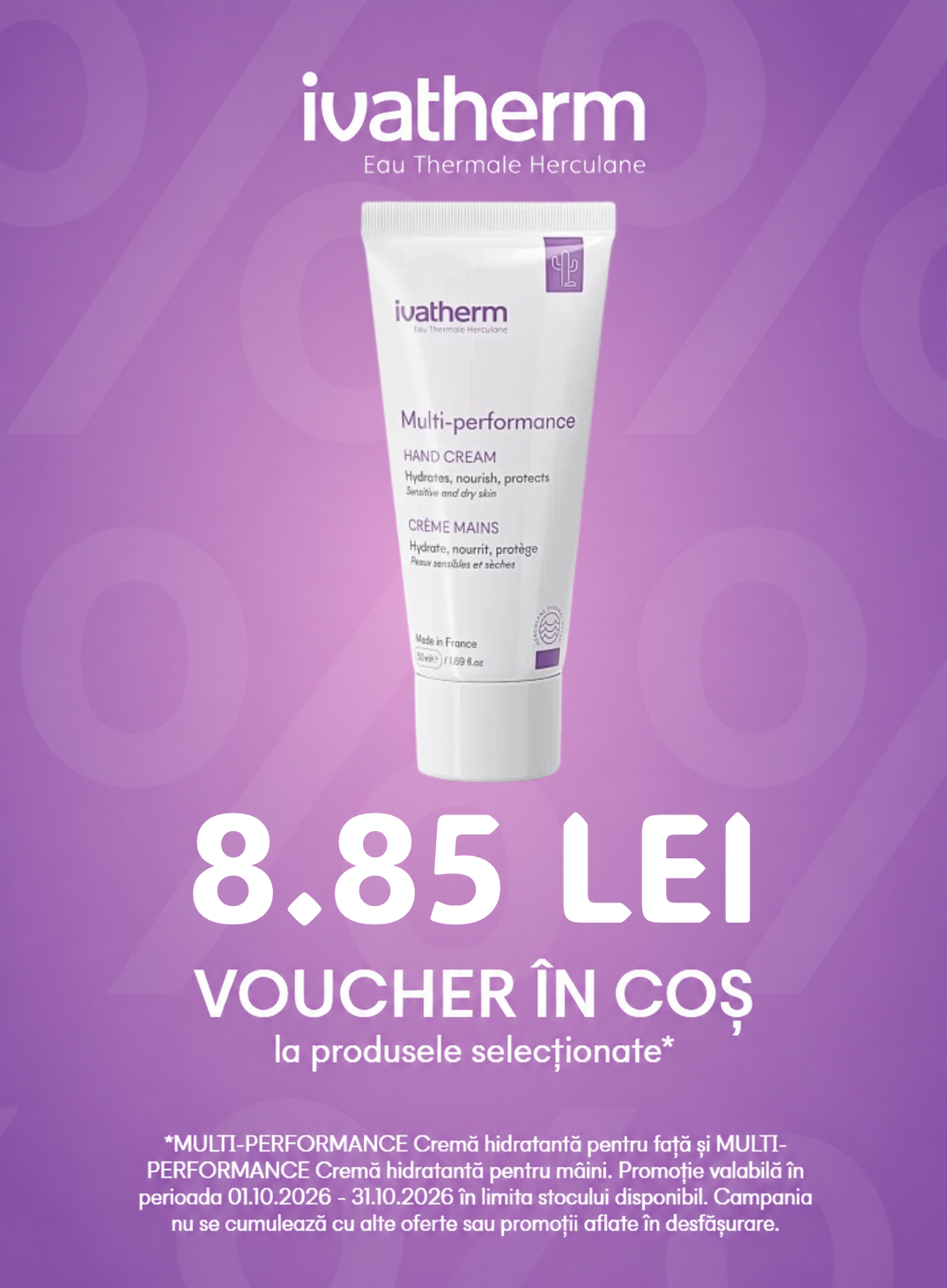Promotie cu voucher aplicat in cos 8.85 lei la Ivatherm
