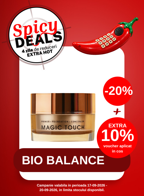 Promotie cu voucher aplicat in cos Extra 10% la Bio Balance - Spicy Deals
