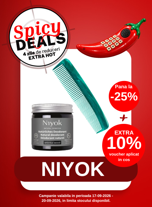 Promotie cu voucher aplicat in cos Extra 10% la Niyok - Spicy Deals