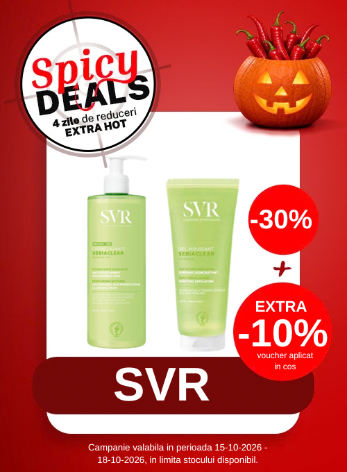 Promotie cu voucher aplicat in cos Extra 10% la SVR - Spicy Deals