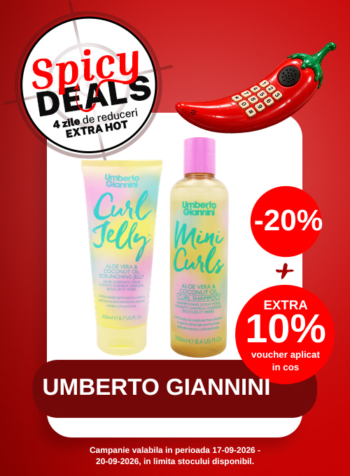 Promotie cu voucher aplicat in cos Extra 10% la Umberto Giannini - Spicy Deals