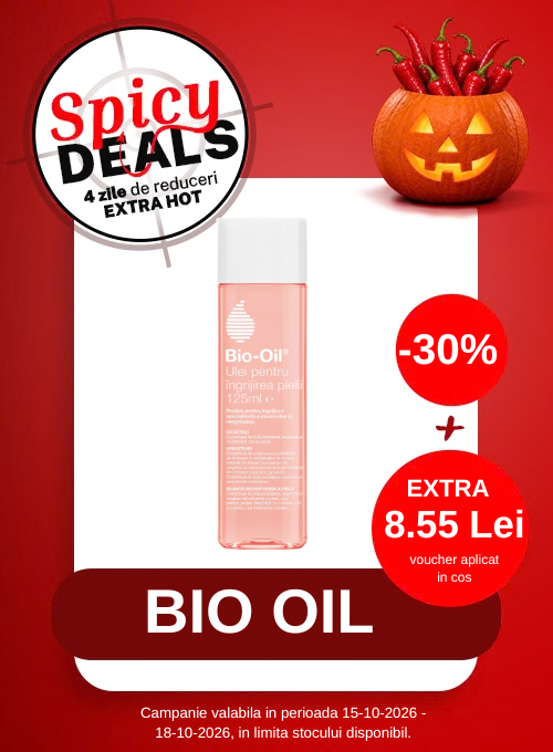 Promotie cu voucher aplicat in cos Extra 8.55 lei la Bio Oil - Spicy Deals
