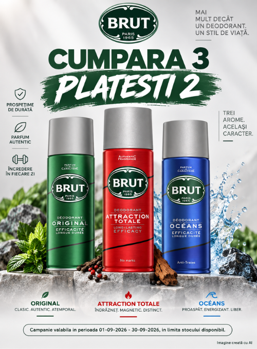 Promotie Cumpara 3 Platesti 2 - Brut