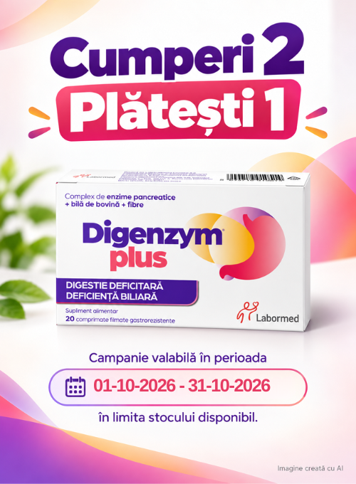 Promotie Cumperi 2 Platesti 1 la Digenzym Plus