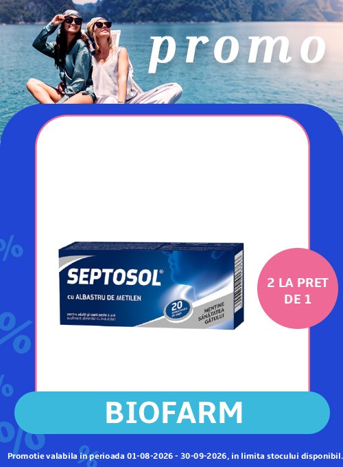 Promotie cumperi 2 platesti 1 la Septosol Biofarm