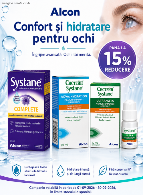 Promotie de pana la 15% reducere la Alcon