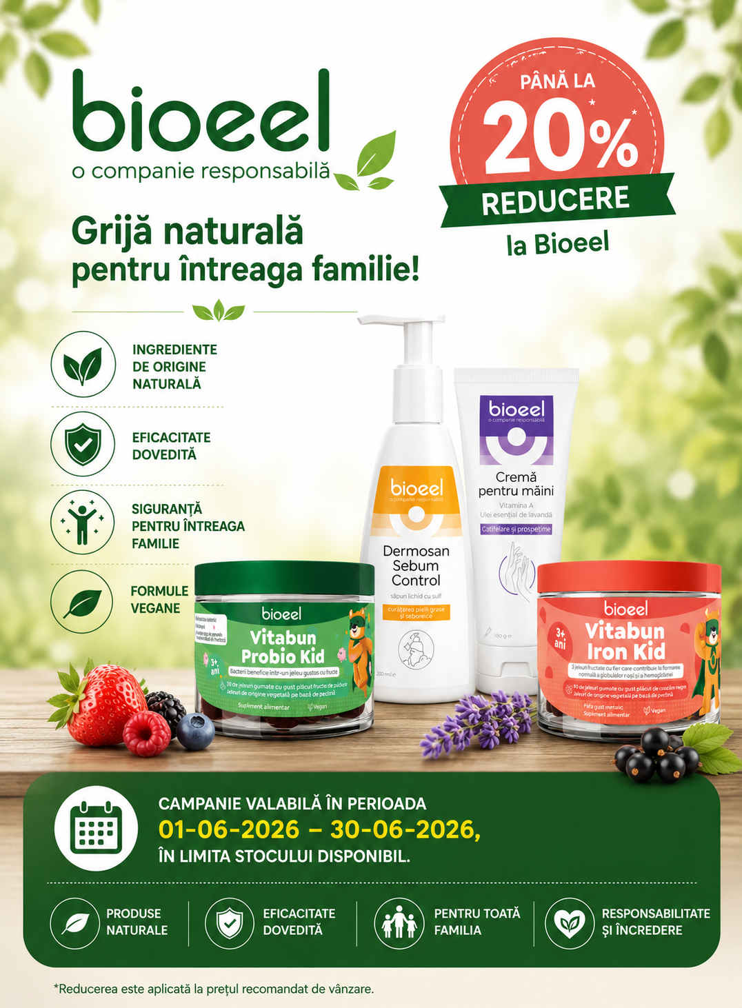 Promotie de pana la 20% reducere la Bioeel