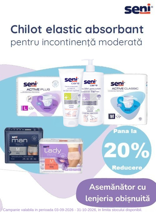 Promotie de pana la 20% reducere la Seni