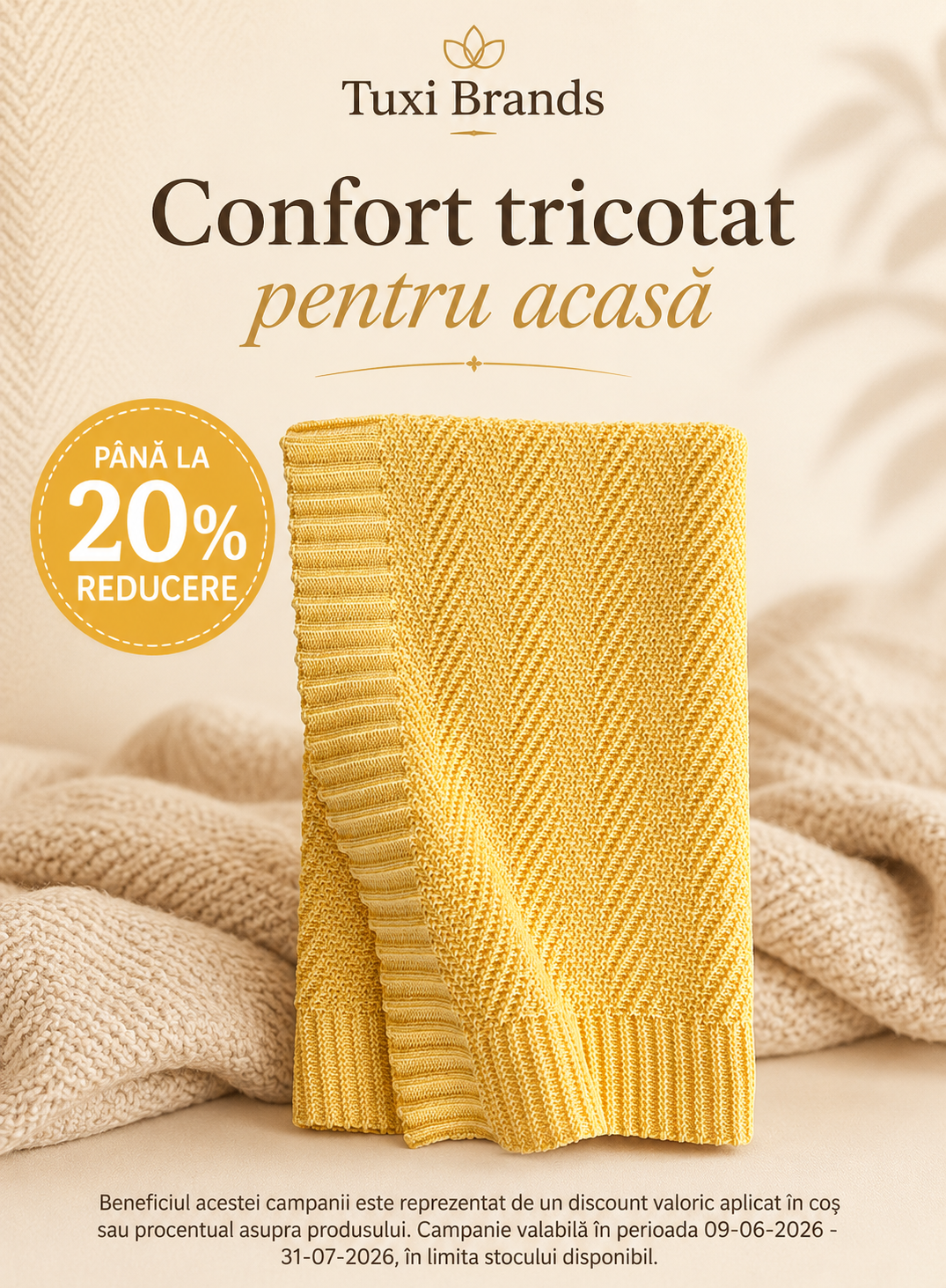 Promotie de pana la 20% reducere la Tuxi Brands