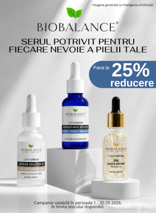 Promotie de pana la 25% reducere la Bio Balance
