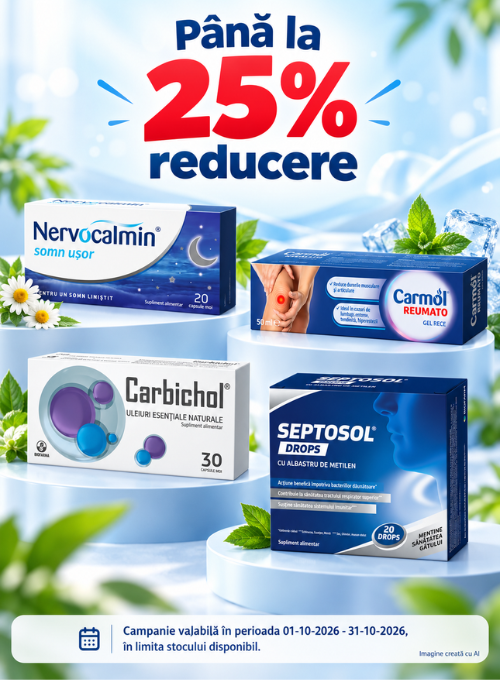 Promotie de pana la 25% reducere la Biofarm