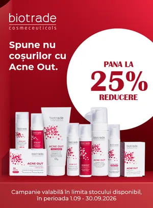 Promotie de pana la 25% reducere la Biotrade - Acne Out