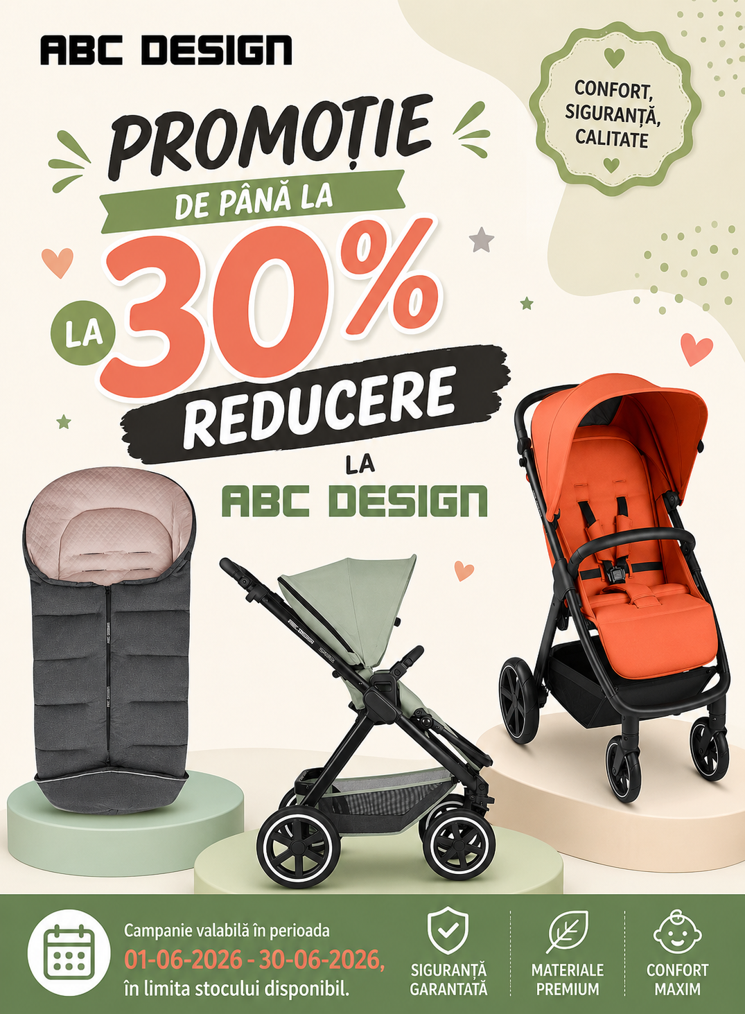 Promotie de pana la 30% reducere la ABC Design