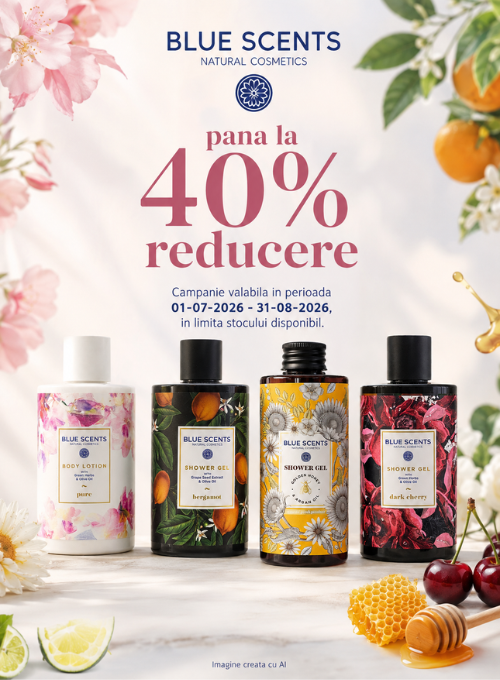 Promotie de pana la 40% reducere la Blue Scents
