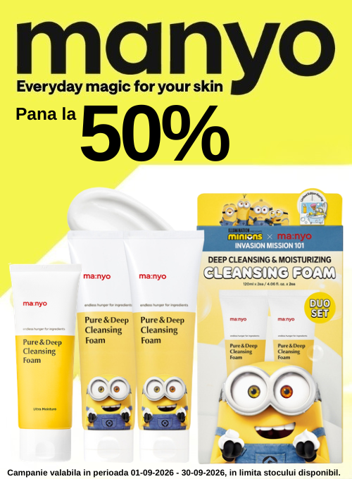 Promotie de pana la 50% reducere la Manyo