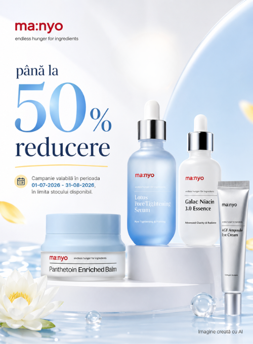 Promotie de pana la 50% reducere la Manyo