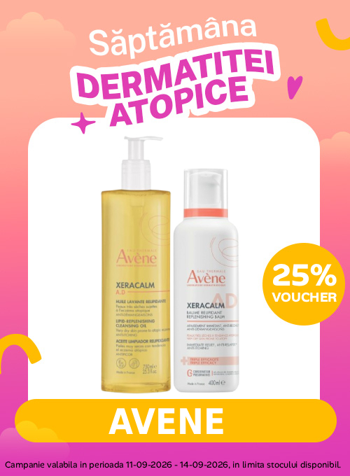Saptamana dermatitei atopice cu voucher aplicat in cos 25% la Avene