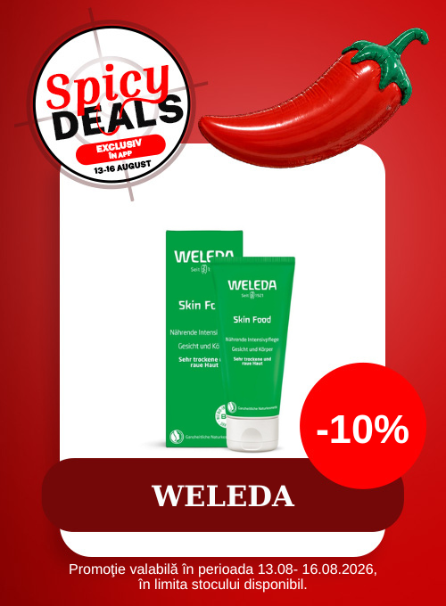 Spicy Deals cu 10% reducere la Weleda Exclusiv in Aplicatie