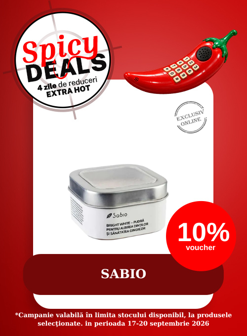 Spicy Deals cu 10% voucher aplicat in cos la Sabio